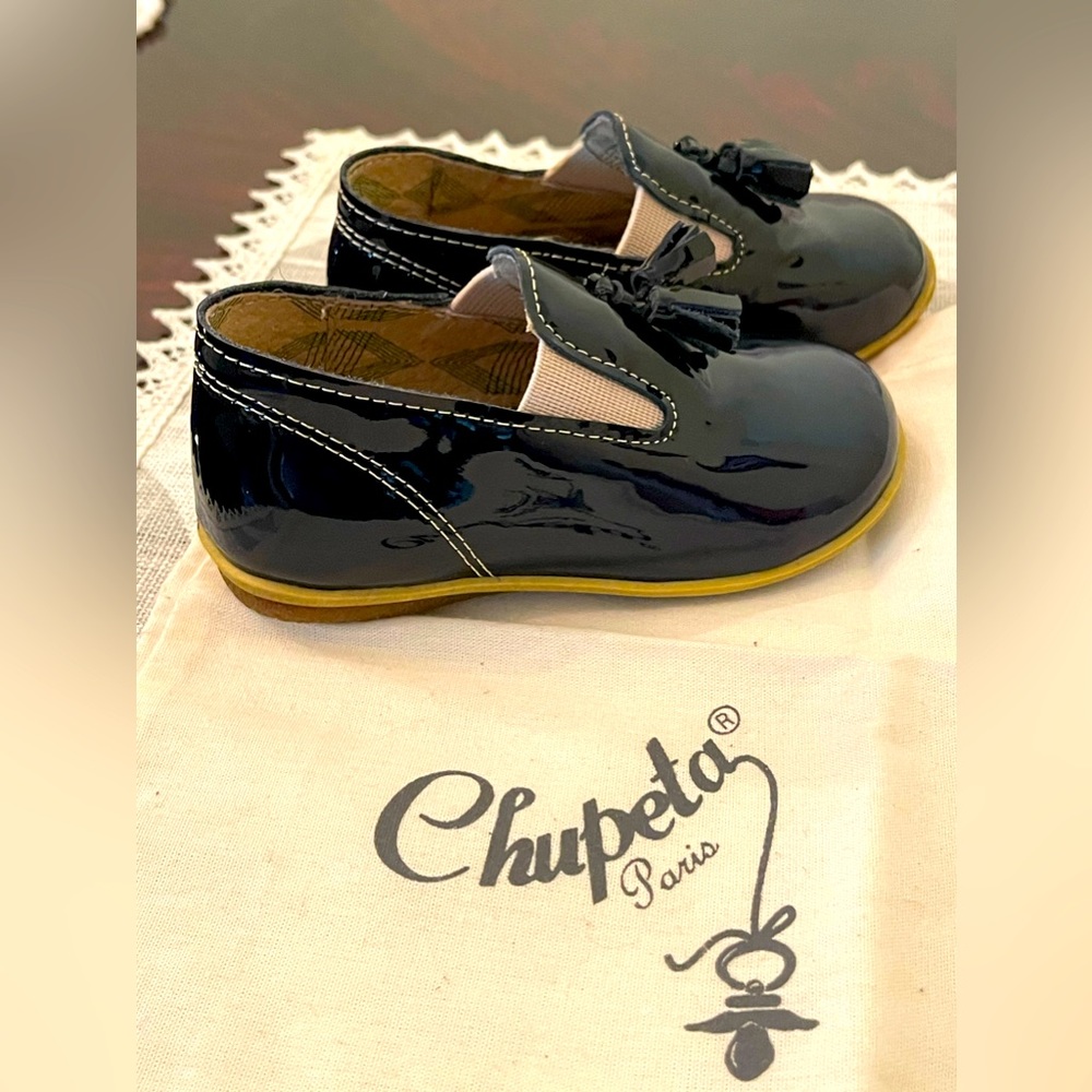 Baby boy navy blue shoes EU size 20 made in France 🇫🇷Brand New in original box